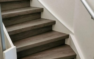 Open trap bekleden met pvc